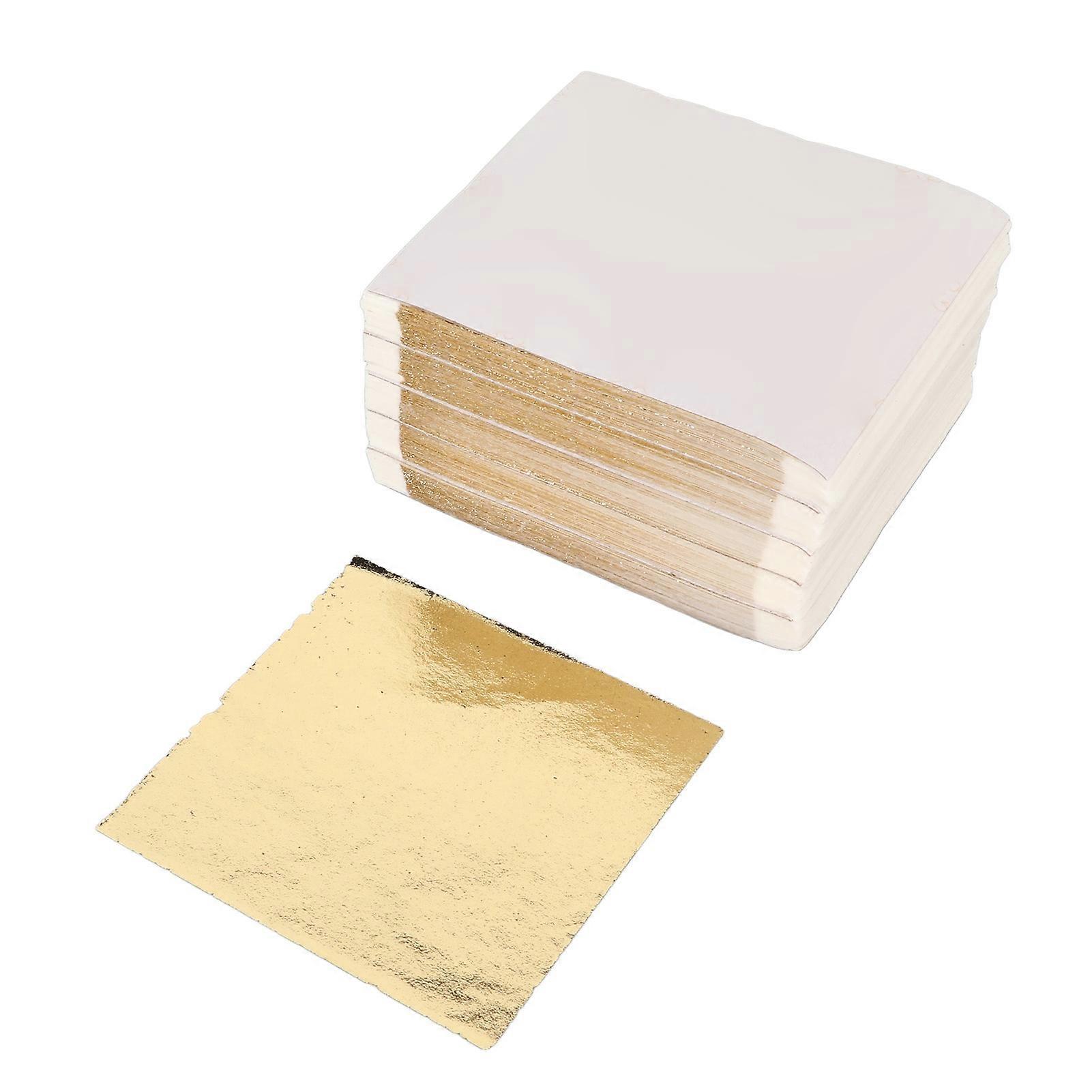 500 Pcs Multi-Purpose Imitation Gold Leaf Sheets for Arts, Gilding, Crafts, Painting, Decorating