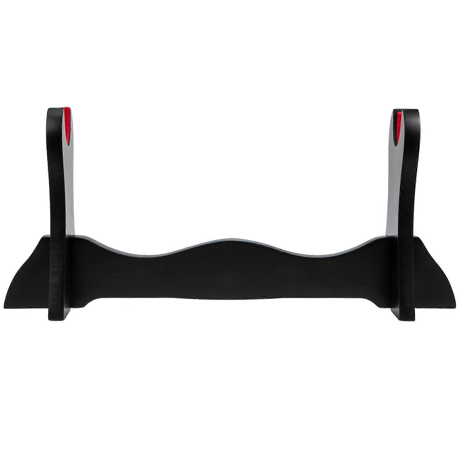 Sword Holder Stand Flute Display Rack present for Friends Black Color 37x16.5cm Size Storage Function 1Pack