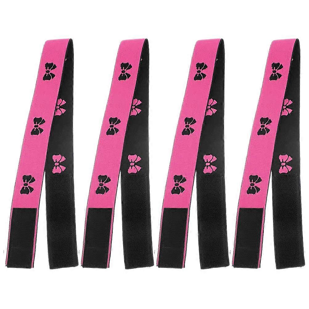4pcs Adjustable Elastic Wig Bands for Women – Non Slip, Comfortable Hook and Loop Design, Lightweight and Convenient to Wear