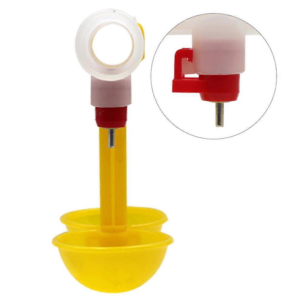 Automatic Chicken Water Feeder Cups – 10pcs Double Hanging Bowl for Poultry Drinking, Smooth Surface, Safe for Home and Farm Use