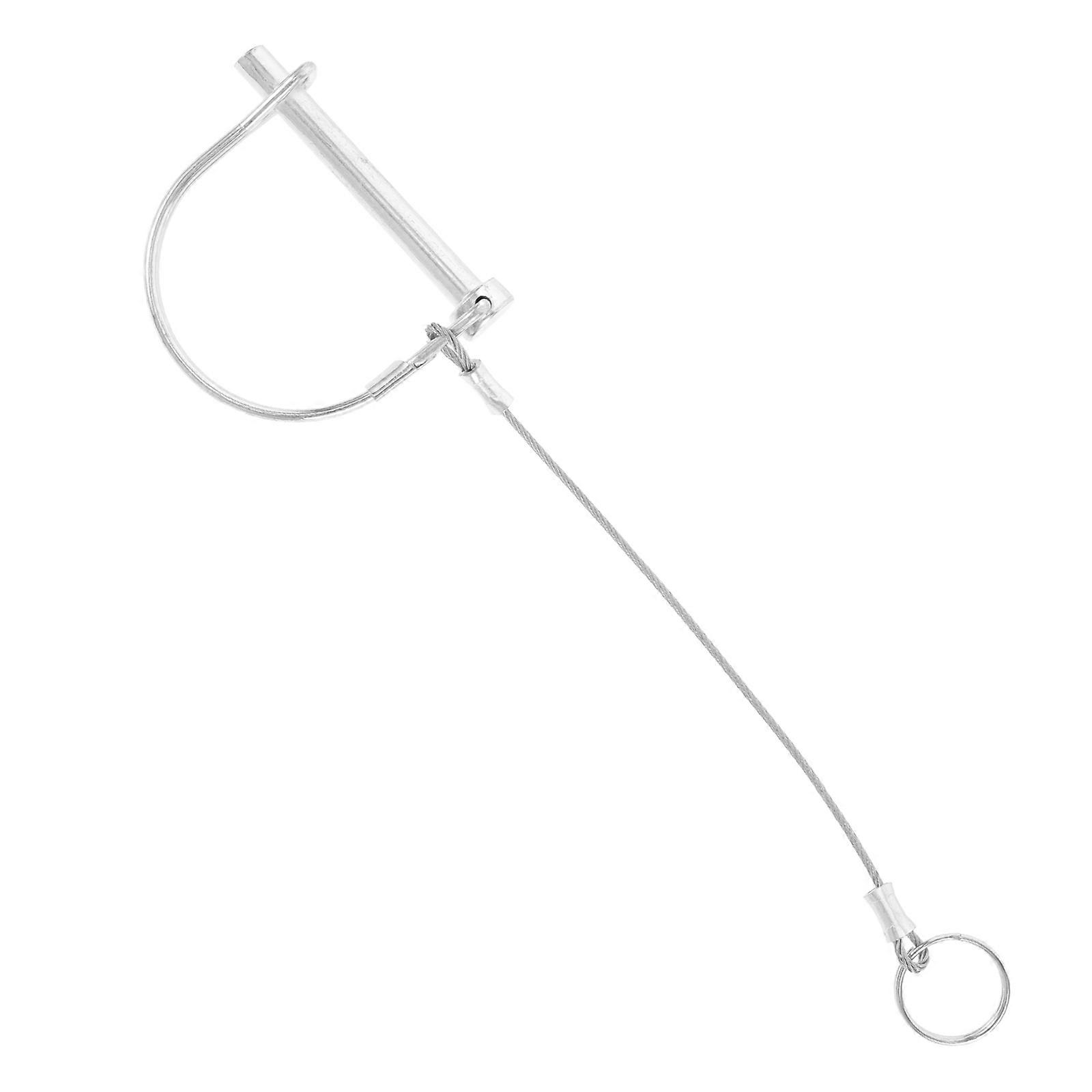 Heavy Duty Trailer Coupler Pin Lock with Safety Chain Connector, High Strength Hitch Lock for Quick Installation and Versatile Applications