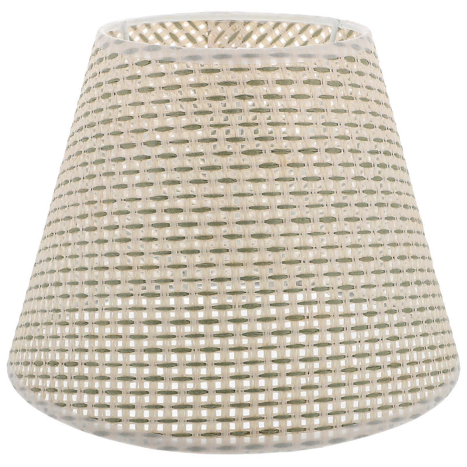 Beige Rattan Desk Lamp Lampshade for Indoor Use 1Pcs Lamp Cover