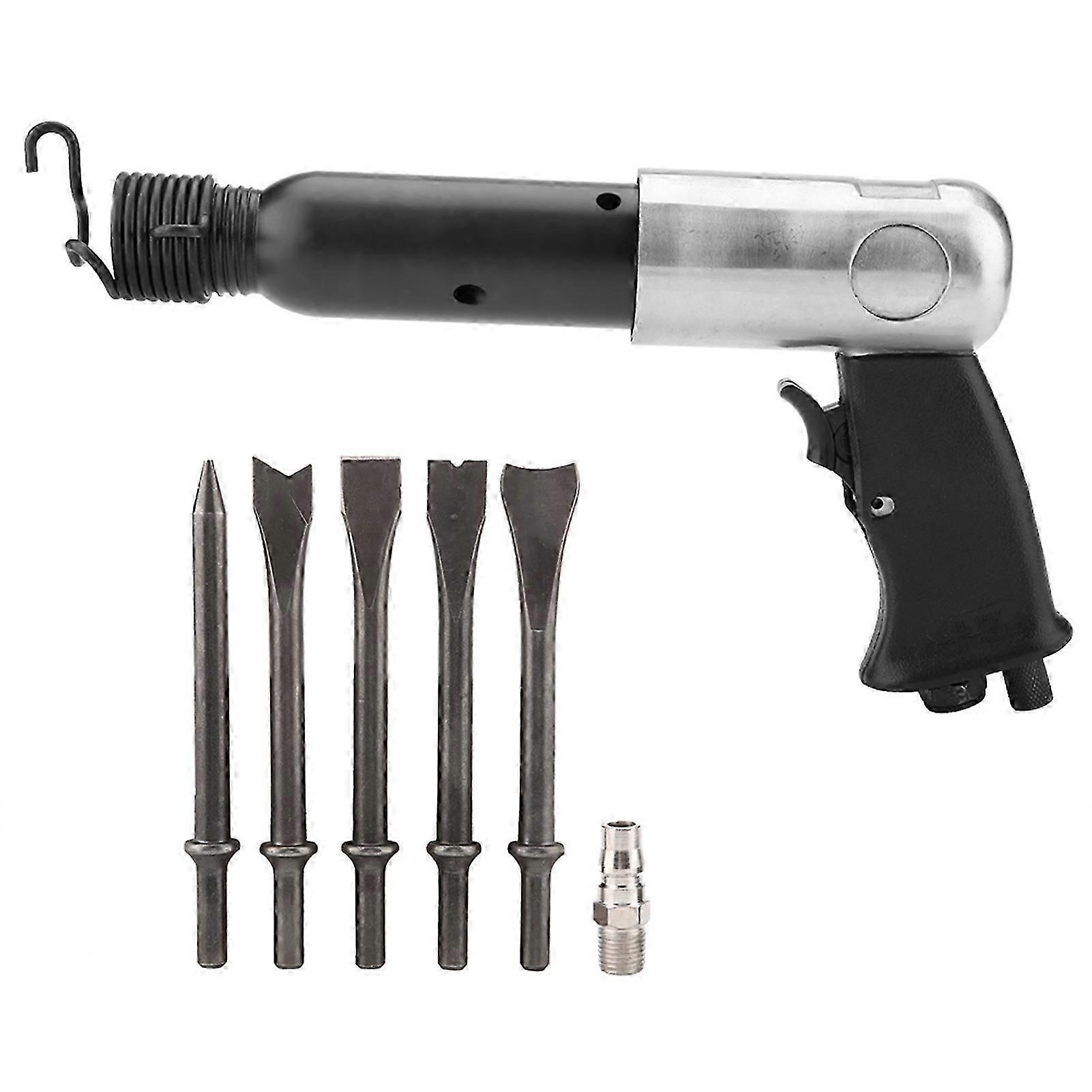 250mm Heavy Duty Air Compressor Pneumatic Hammer with Chisel Bits Tool Kit