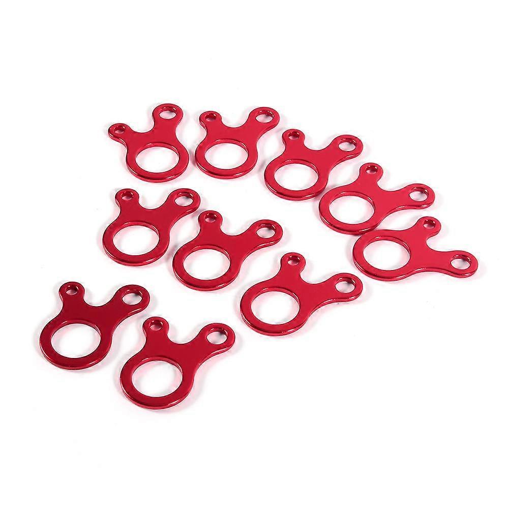 10pcs Aluminum Camping Awning Cord Rope Tensioner Guy Line Runners Hook Hanger