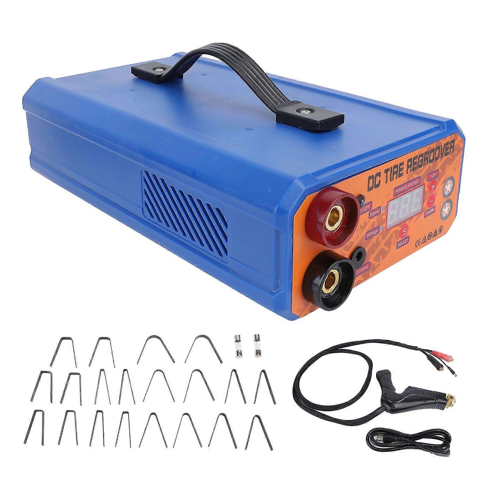 Tire Grooving Tool with 10 Blades Stepless Heating Power Adjustment Digital Display Tire Groover Machine for Rubber Tires MK48516