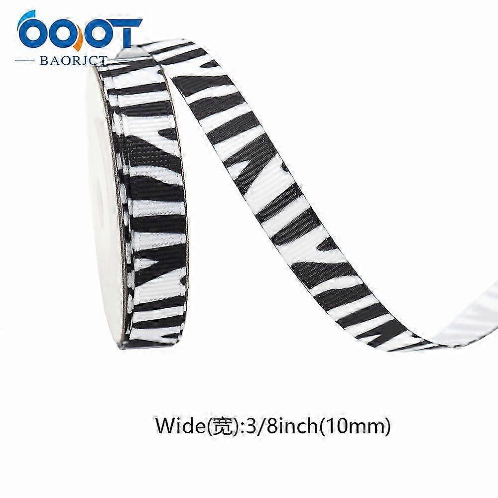1 Roll of Festival Package Ribbon Zebra Print Pattern Gift Ribbon Multi-function Craft Ribbon