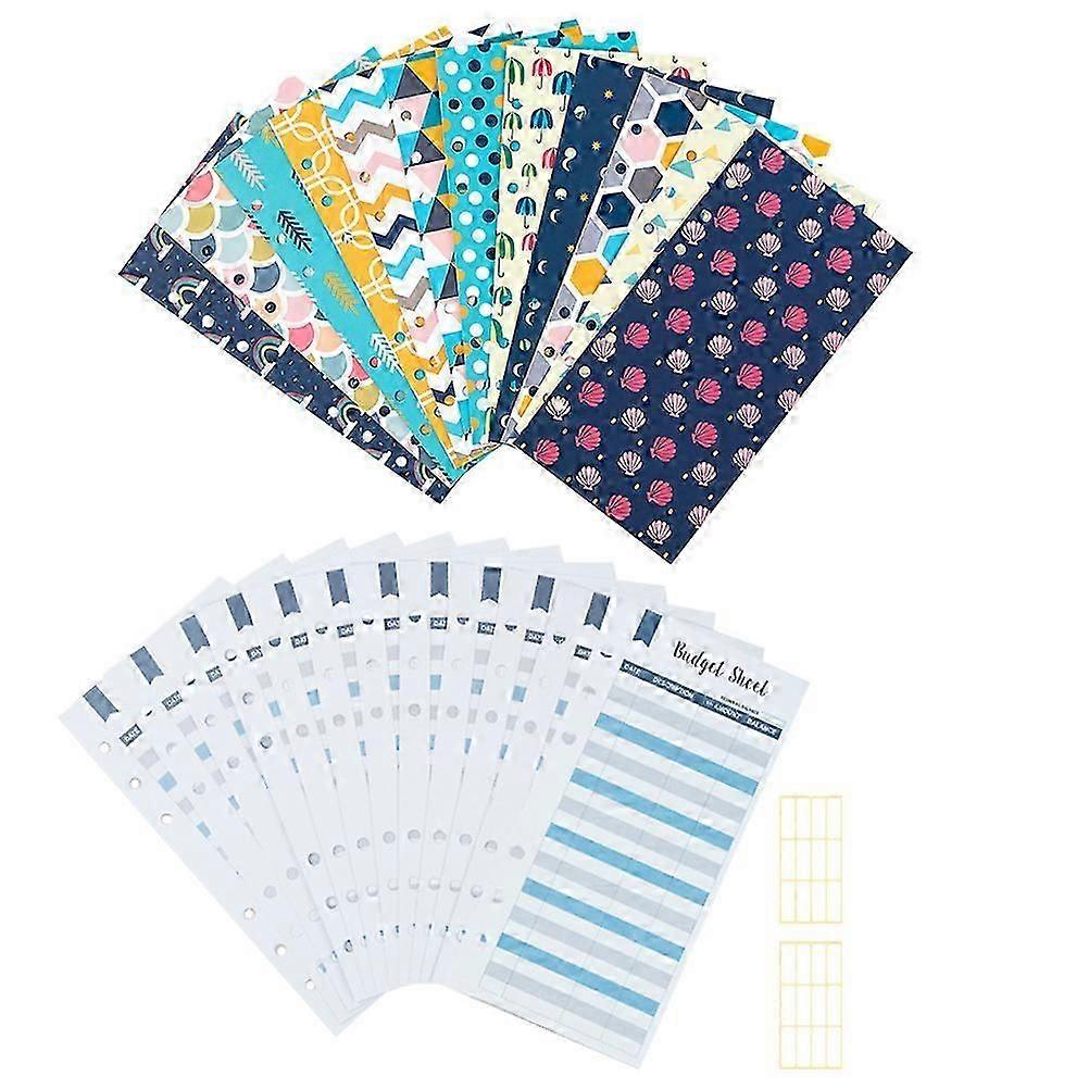 1 Set Budget Envelopes Loose-leaf Design Budget Envelopes Cash Budget Sheets Envelopes