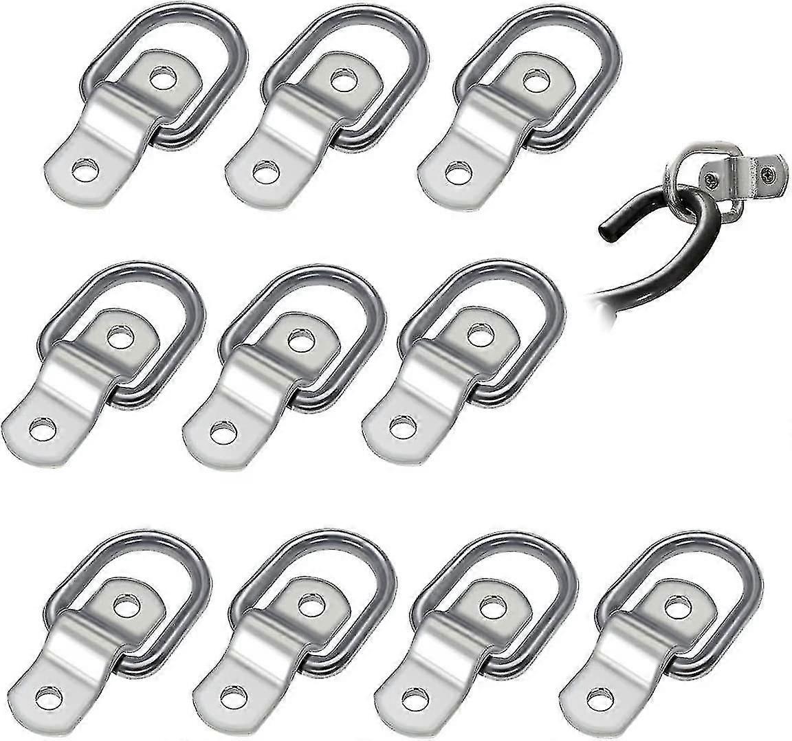 Set von 10 D-Ringen Haken Faltbar für Anhänger LKW Boote
