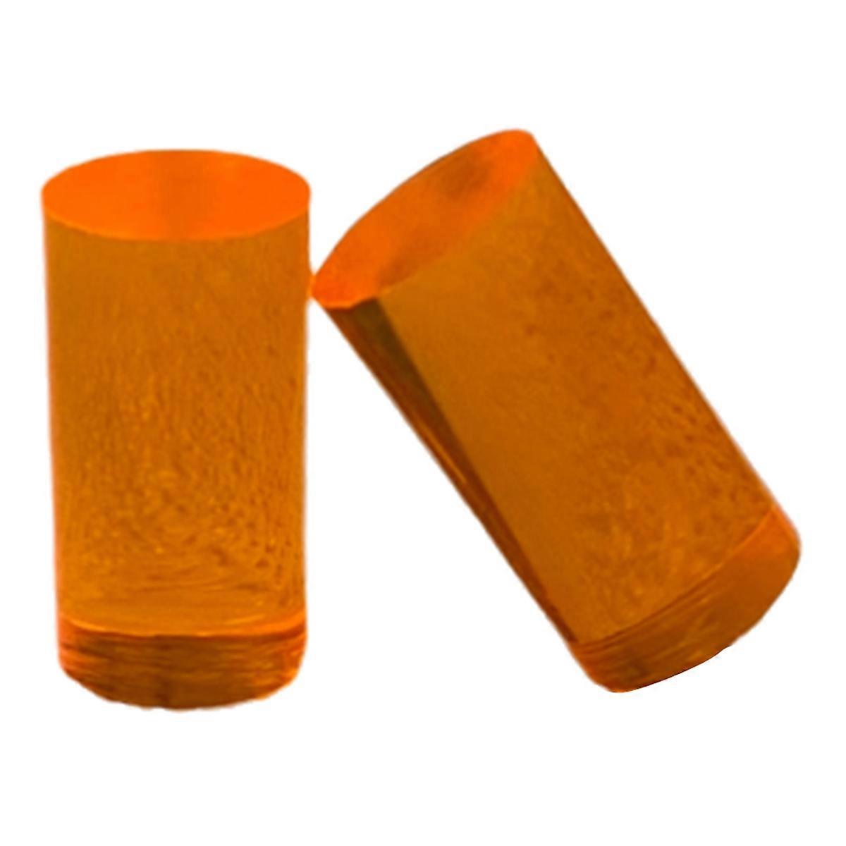 2pcs bunte Acryl Pool Queue Aderulen Runde Billard Jump & Break Queue Aderendhülsen OD15mmxL28mm Billard Zubehör A