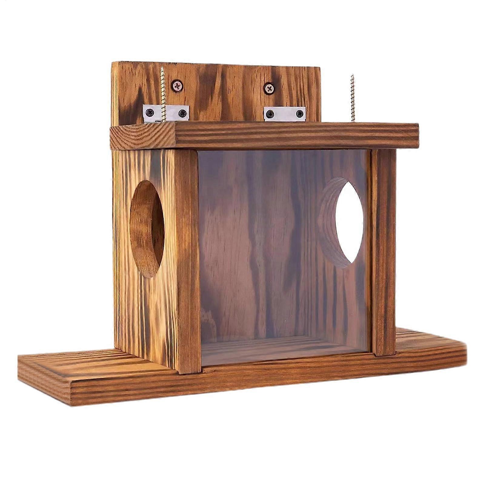 EichhörnchenFutterhaus – squirrel feeder box made of wood