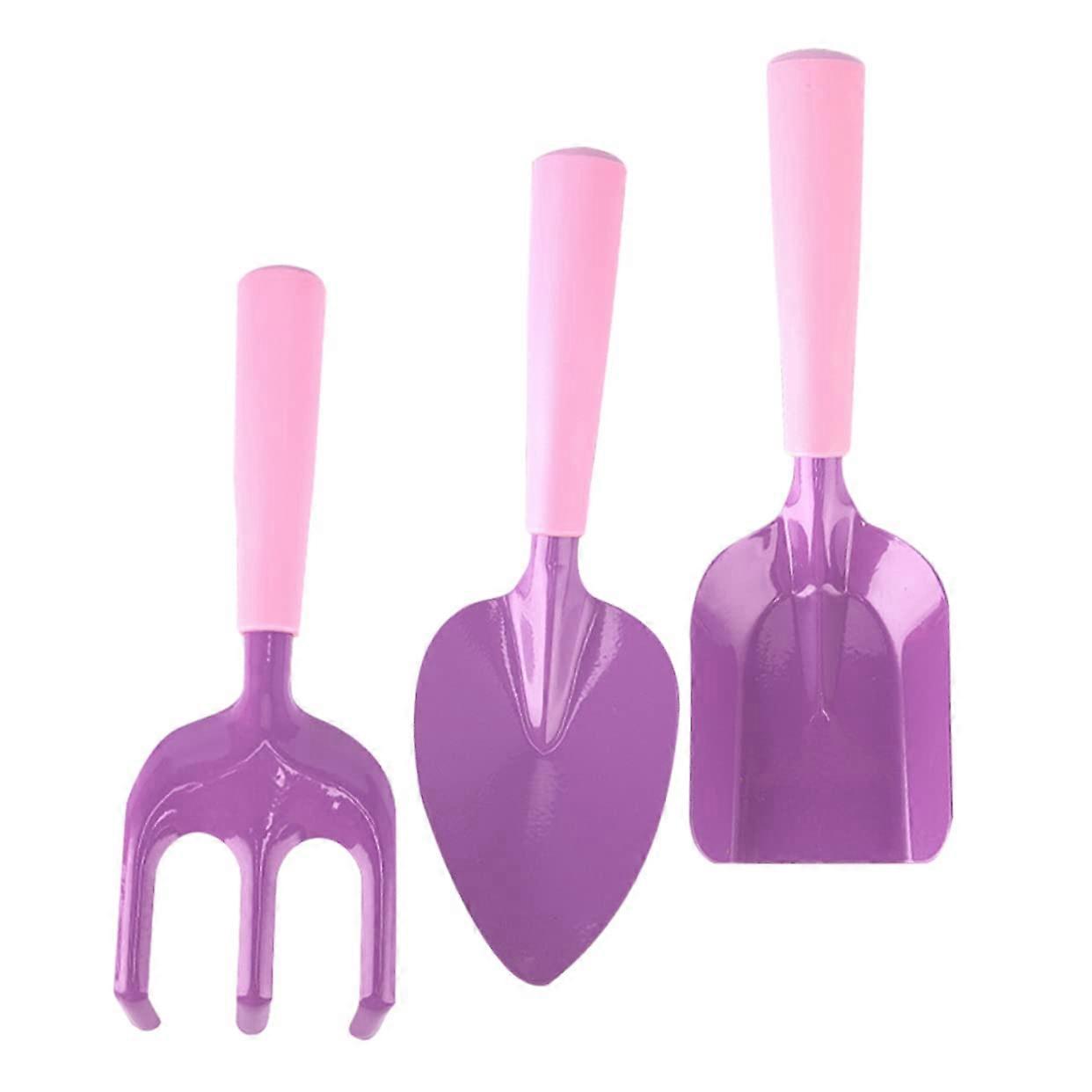 1 set of garden tools for raking, suitable for gardening, beach, outdoor use, safe and for small hands.