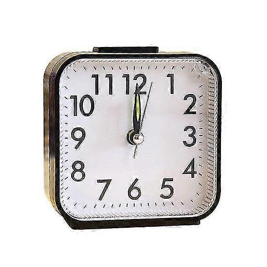 Battery Powered Silent Non Ticking Alarm Clock with Night Light, Easy to Read Display for Heavy Sleepers, Kids & Elderly, Ideal for Bedside and Travel