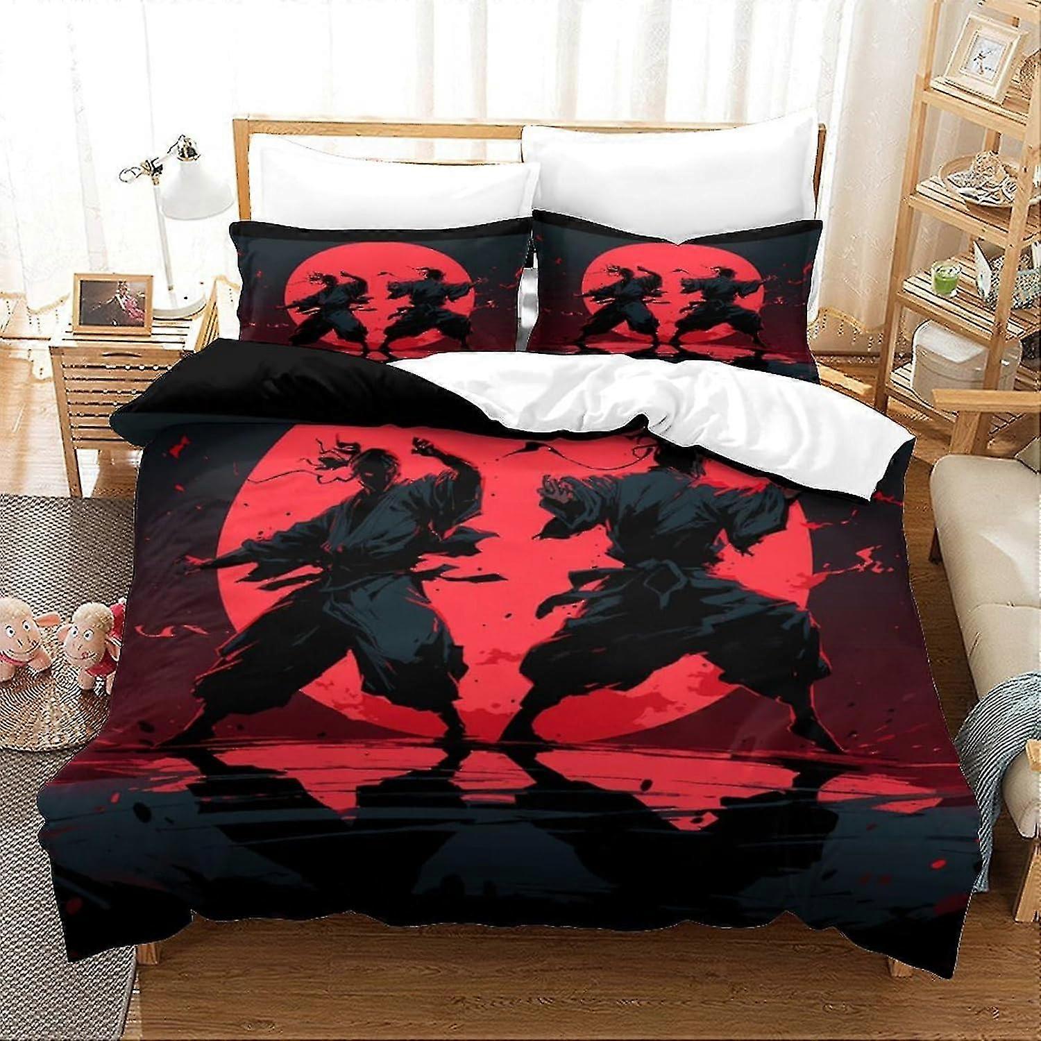 Modern Comforter Cover Set for Kids - Breathable 3-Piece Soft Microfiber Bedding Set