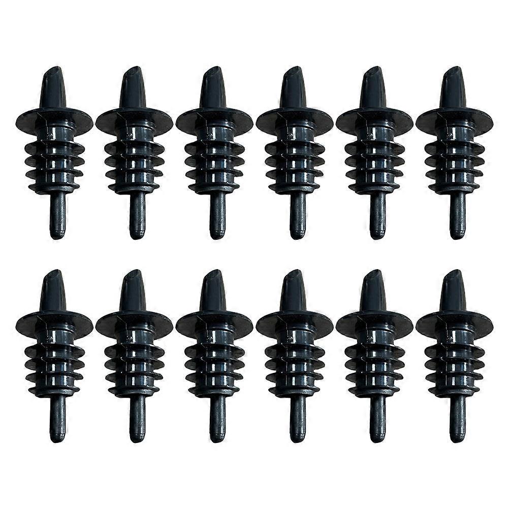 Drinks Pourer Spill Proof Bottle Topper Kitchen Use PVC Bottle Stopping 12Pcs
