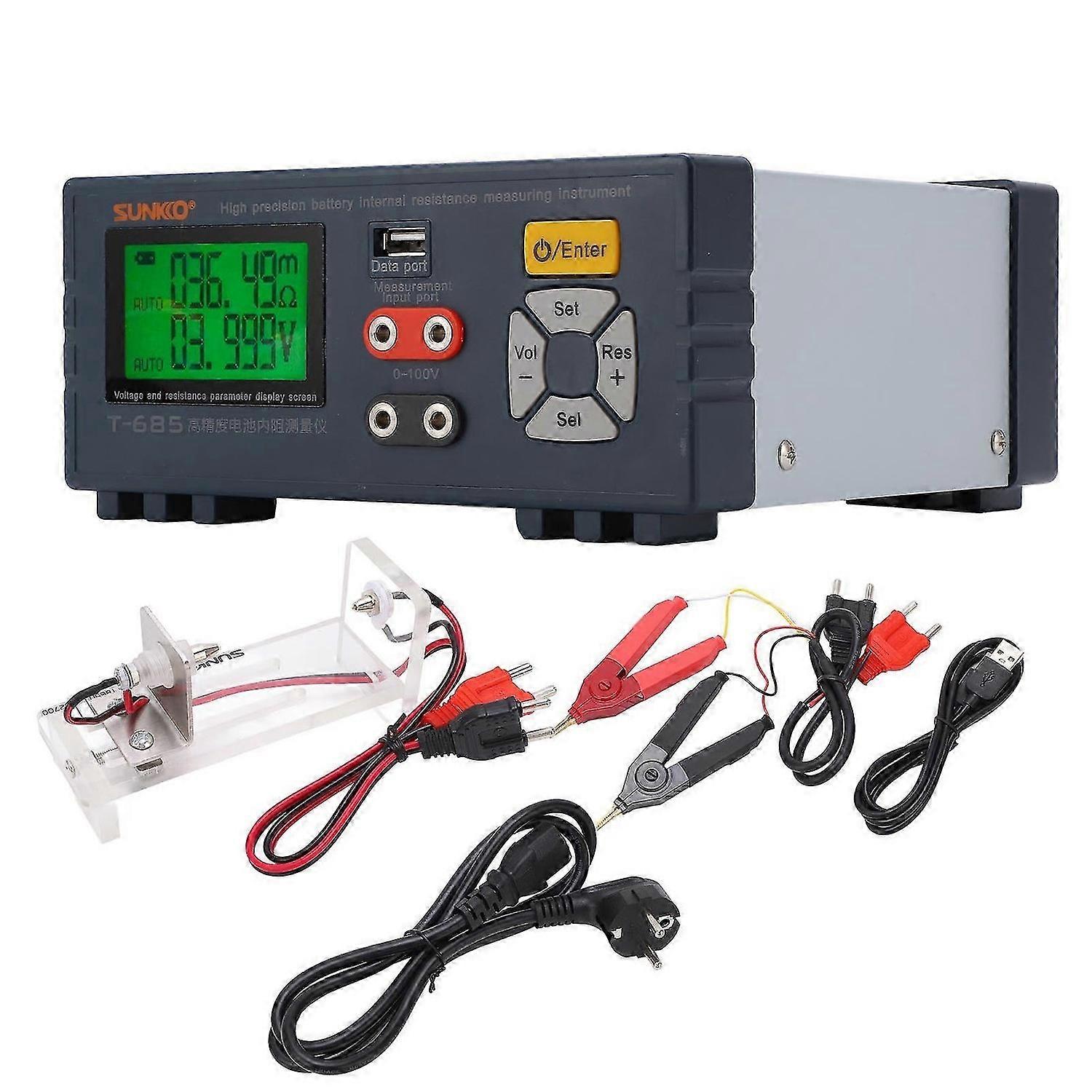 Battery Internal Resistance Test Meter High Accuracy Battery Voltage Tester Analyzer AC220V EU Plug