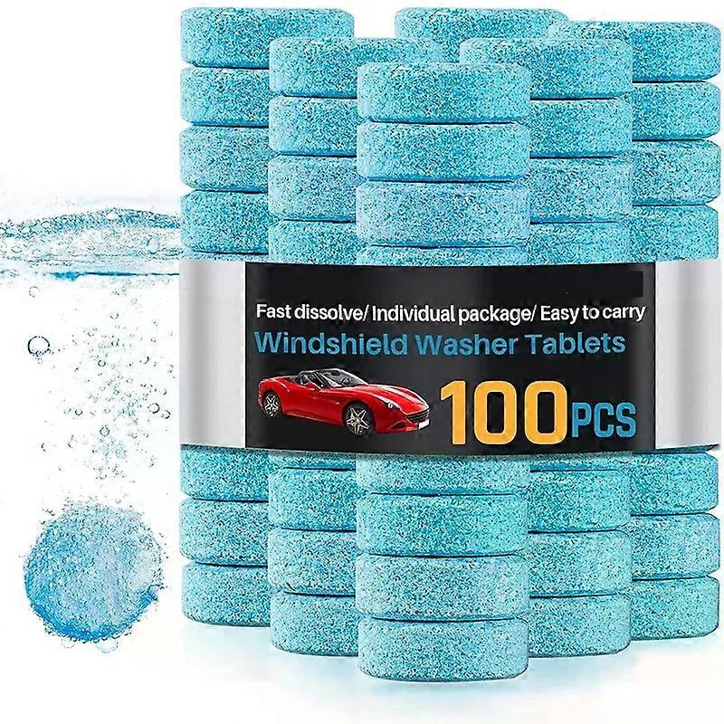 Car Windshield Washer Fluid Concentrated Tablets Solid Effervescent Wiper Tablet for Car Room Kitchen Window Glass Cleaning