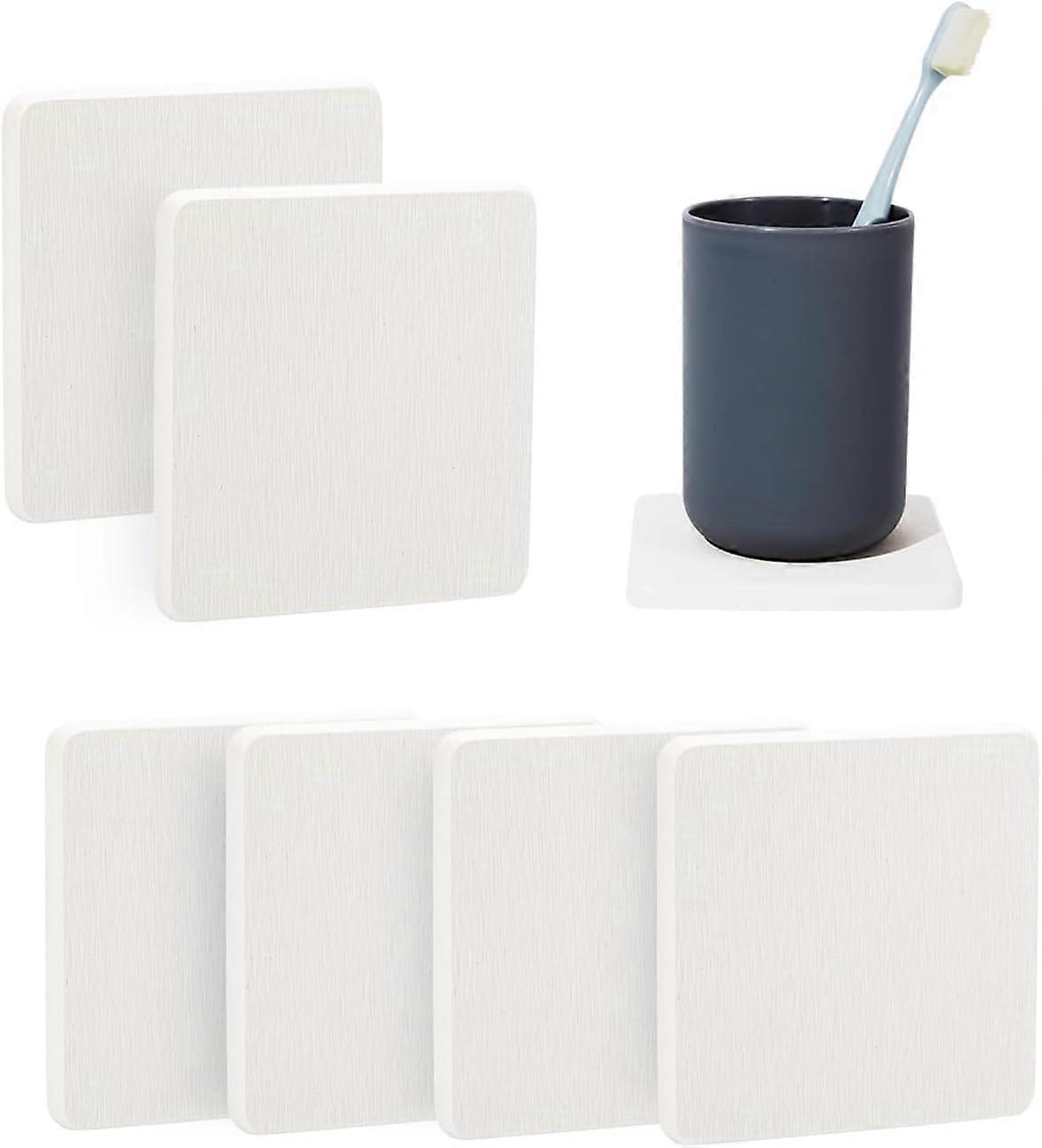 6 Pcs Water Absorbent Diatomite Coasters, Diatomaceous Earth Kitchen