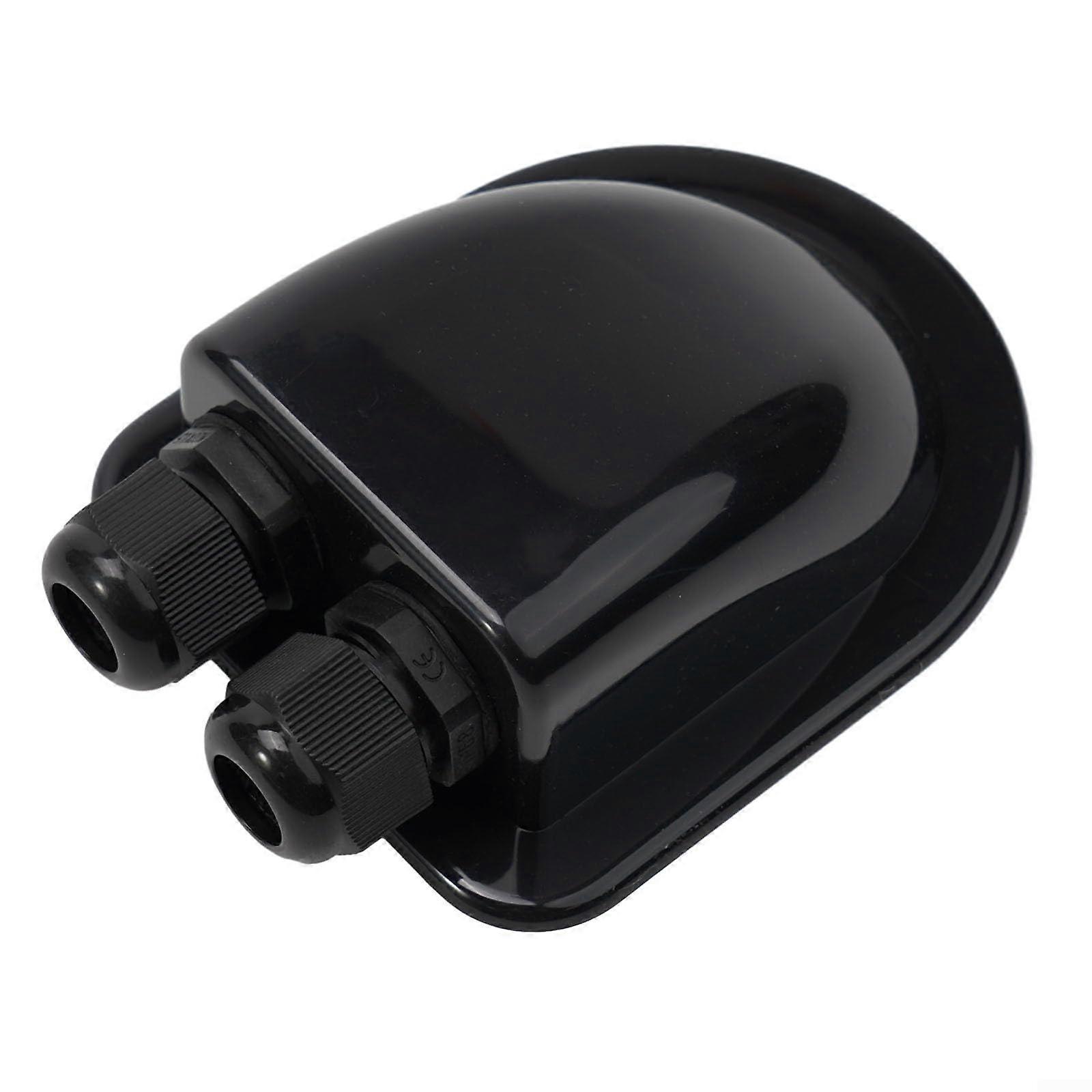 Portable Cable Entry Seal Box for Quick Solar Panel Installation on RV and Yacht Roofs, Black, Weatherproof Design
