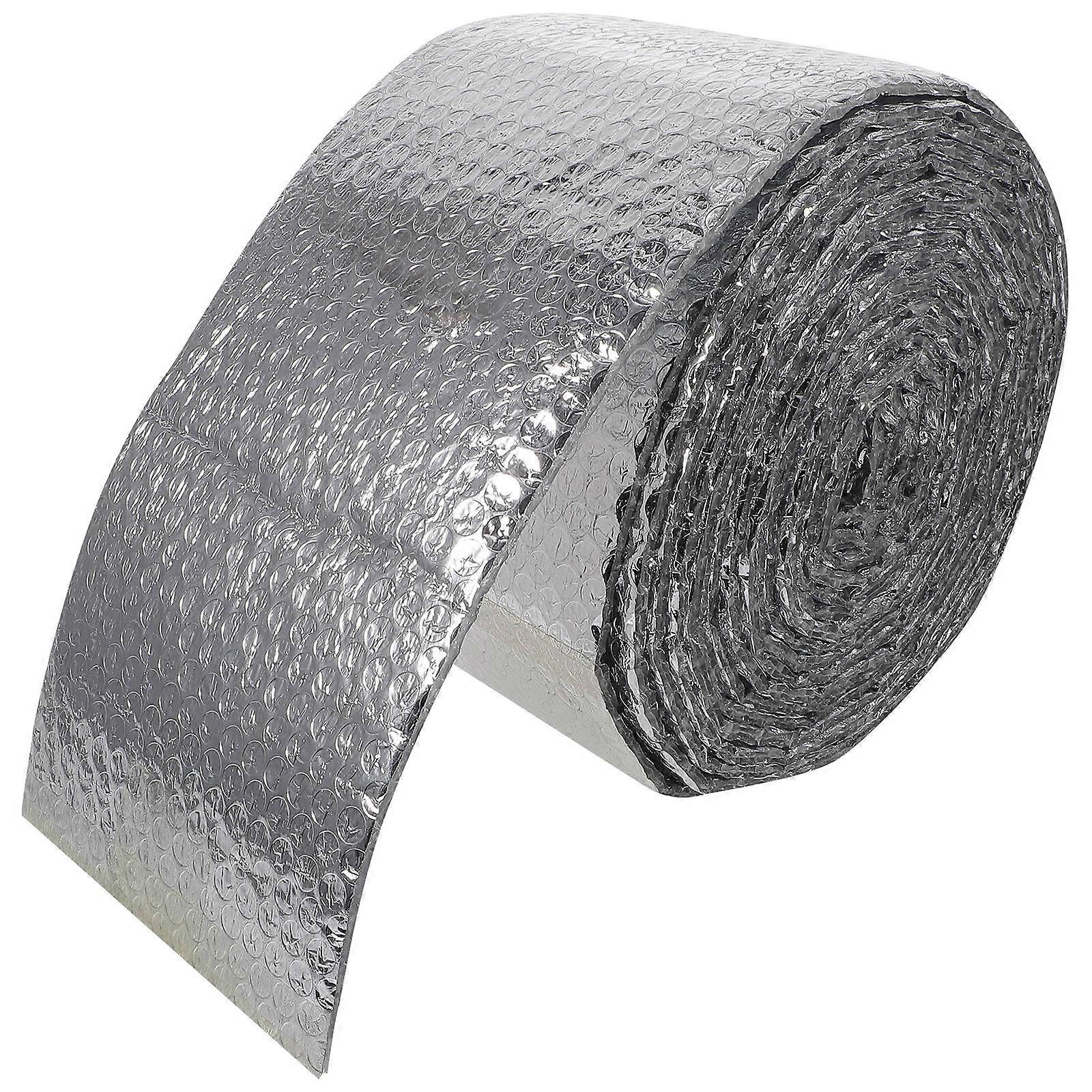 Bubble Insulation Sheet Bubble Reflective Foil Insulation Hose Mold Prevention DIY Enthusiasts 298.68X6.05X0.20IN 1Pcs