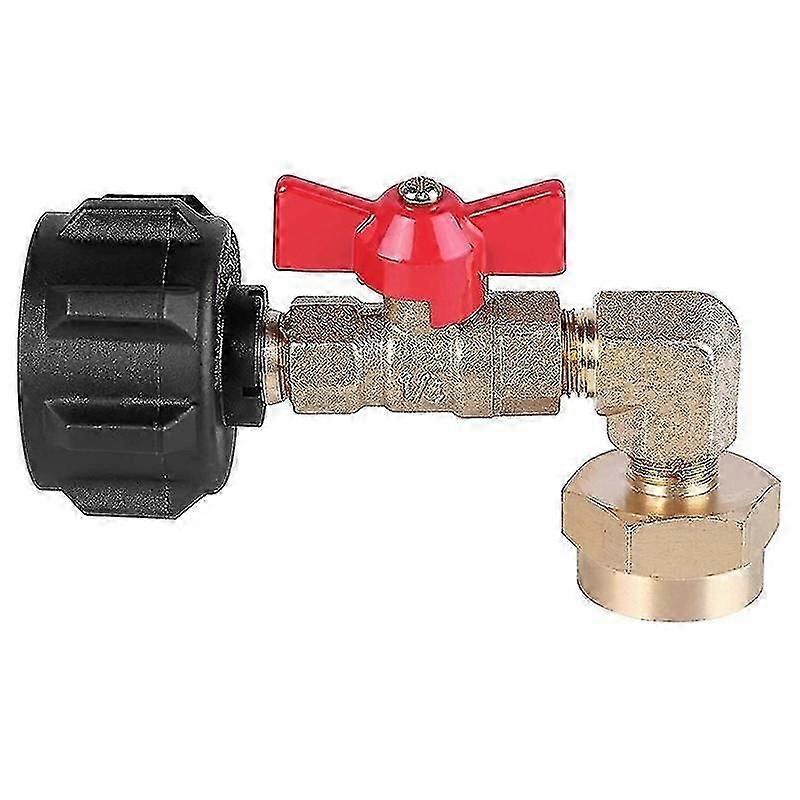 Qcc1 Propane Refill Elbow Adapter,90 Degrees Propane Refill Pressure Adapter With On-off Valve For