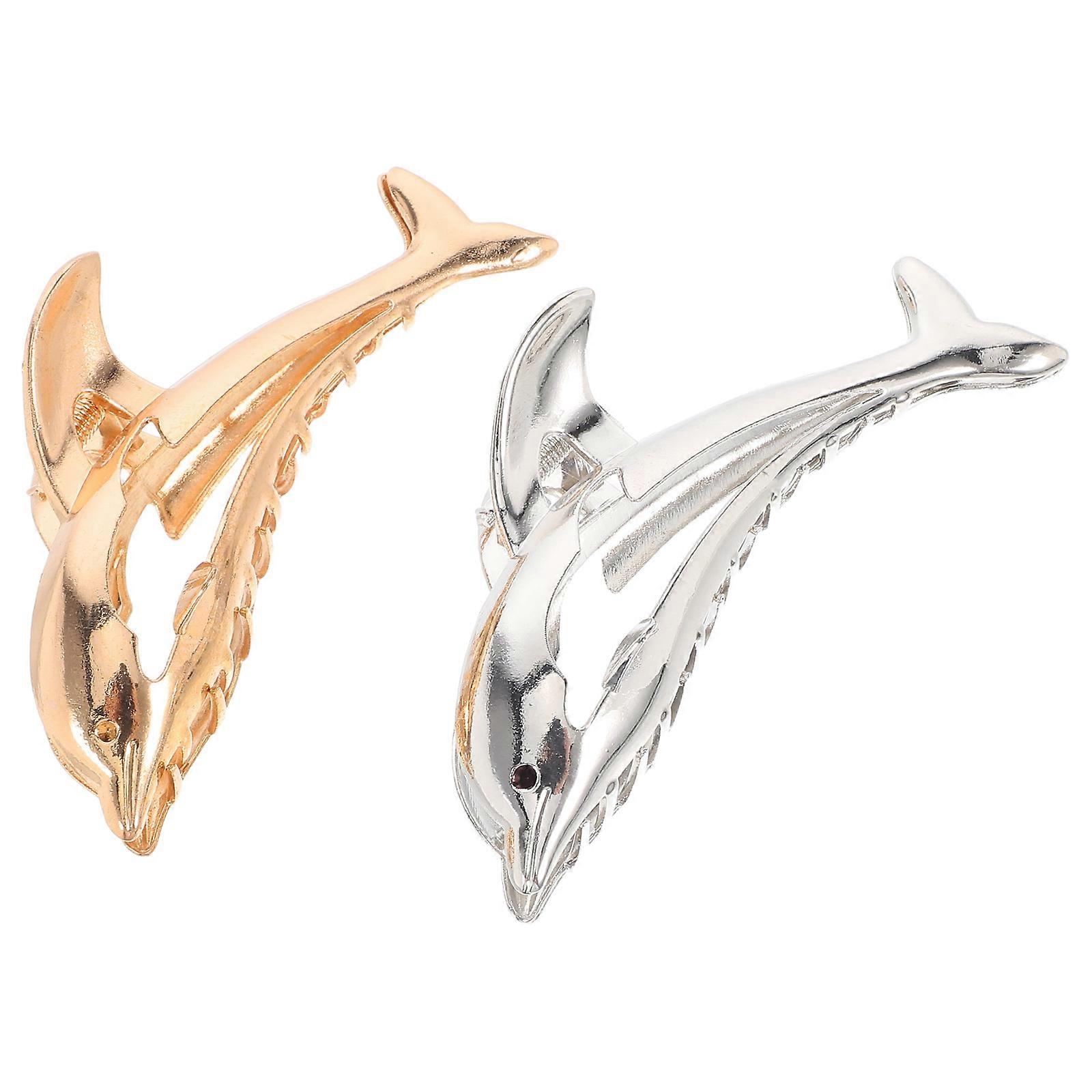 Large Zinc Alloy Claw Hair Clips for Women – Non Damaging Scalp Grip Styling Clips for Daily & Party Use (2pcs)
