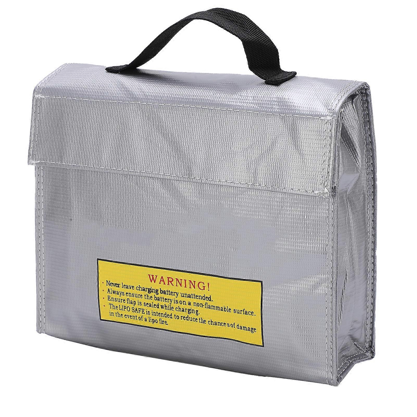 Lipo ExplosionProof RadiationProof Fireproof Lithium Battery Safe Bag for Various Batteries(S )