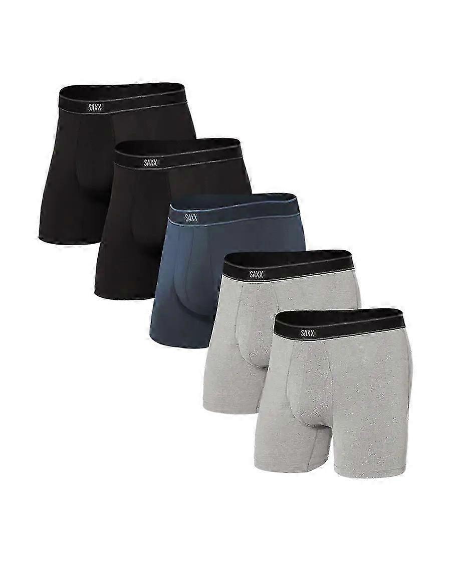 Saxx Underwear Daytripper (5 Pack) Comfort Stretch Boxer Brief 5" - / Grey /