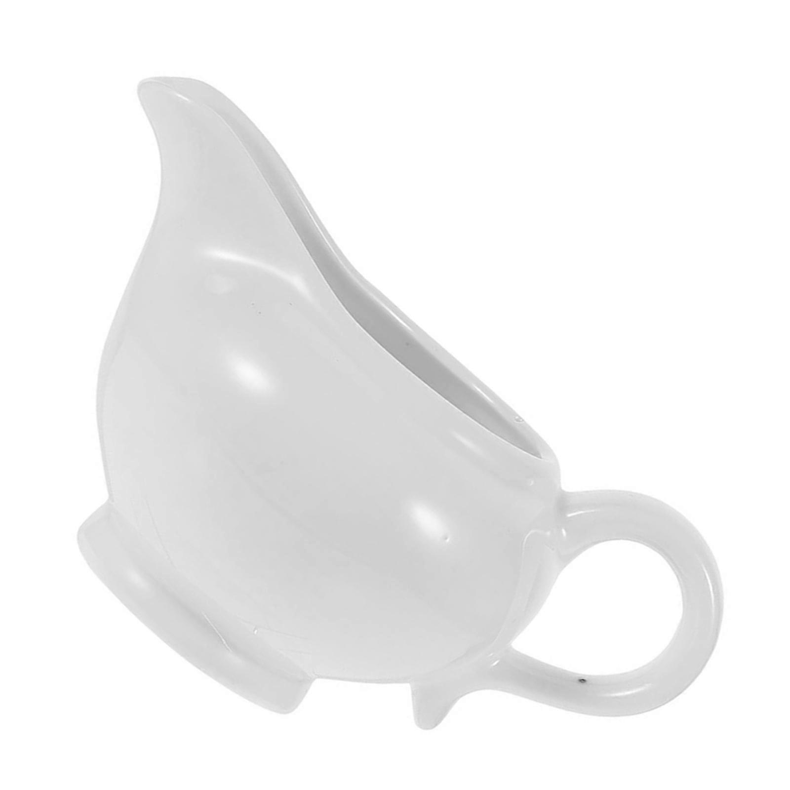 Gravy Boat Ceramic Tableware Indoor Home Dining Spouted Design 1Pack