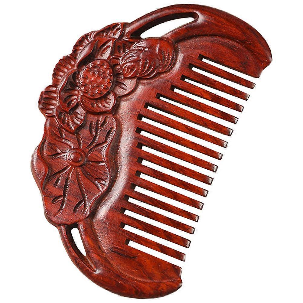 Natural Wood Hair Comb Styling Grooming Comb Anti Static Smooth Rounded Shape Household Item Daily Use 3 1x2x0 4in 1Pcs