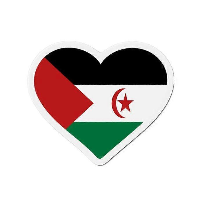 Magnet Heart Flag - Multicolor - 10 cm - 50 pieces - Synthetic resin - Mixed