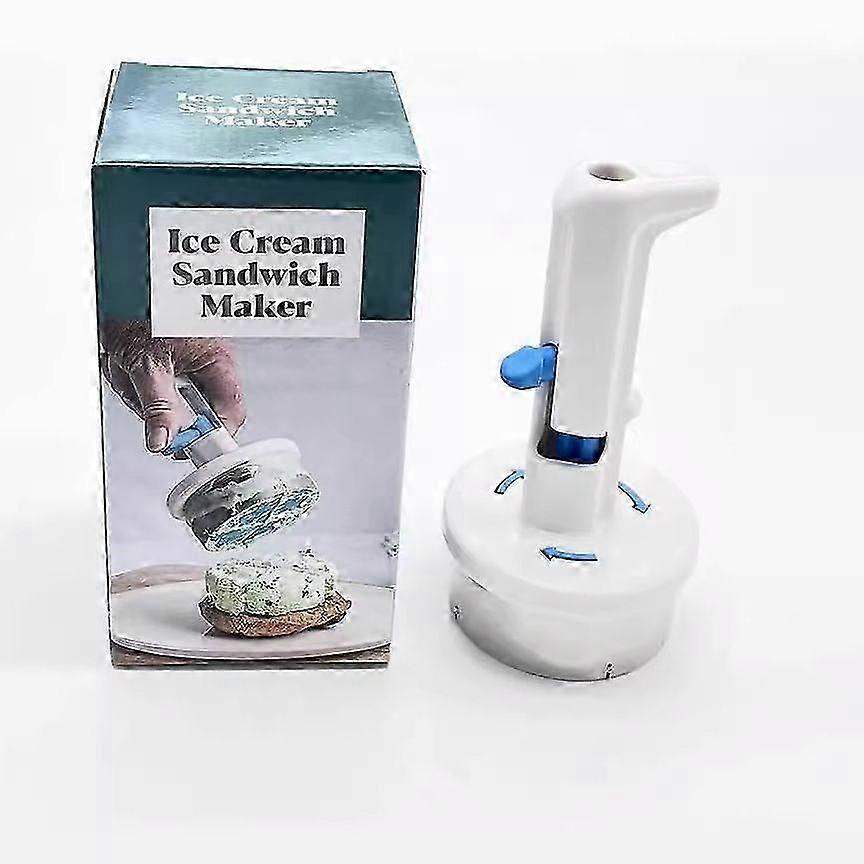 Ice Cream Sandwich Maker Tool, Stainless Steel Ice Cream Cookie Sandwich Maker, Easy One-Handed Sandwich Scoop Mold, For Creative Ice-Cream Burger Mak