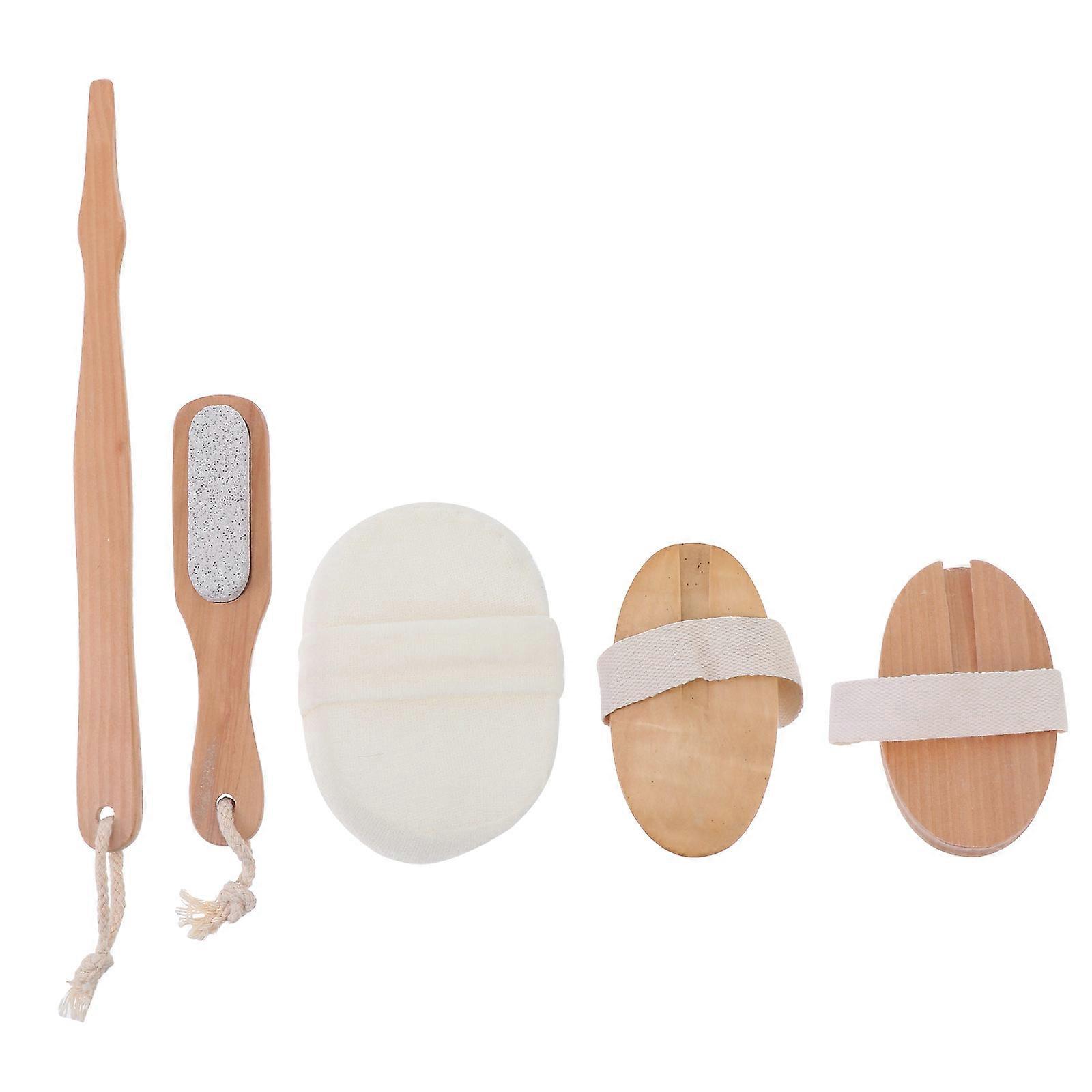 Portable Bath Brush with Massage Function for Foot Cleaning and Exfoliating in Assorted Color Small Size