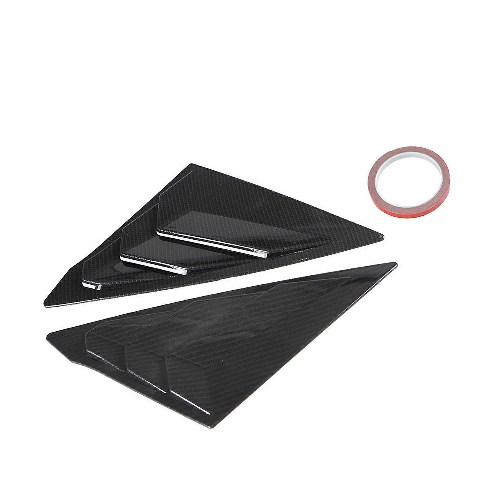 Automotive Exterior Louvers Rear Louver Window Side Shutter Cover Trim Wind Resistance Window Shutter Decors Multicolor