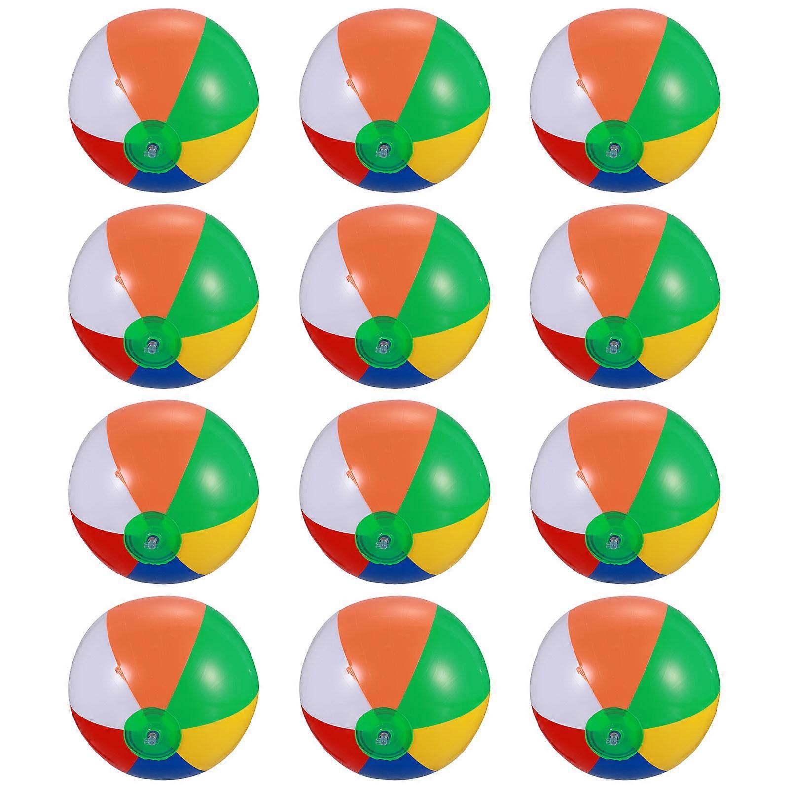 Colorful Inflatable Beach Balls for Kids Made of PVC Material 12 Professional Balls