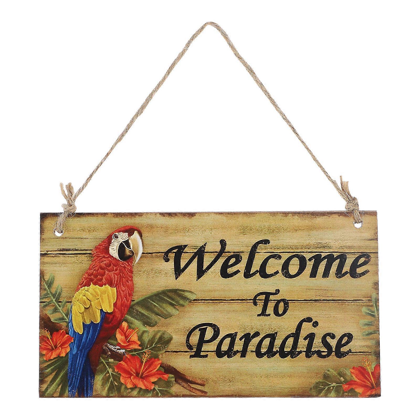 Hawaii Beach Party Hanging Wall Sign Decor
