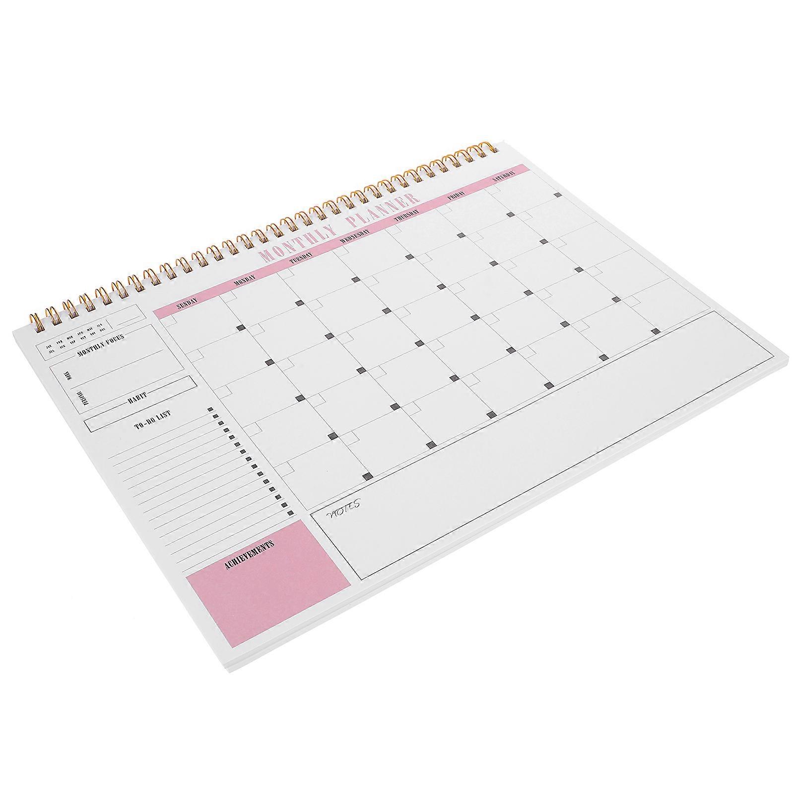 MLINS English Schedule Notebook Agenda Writing Notebook for Students Weekly Planner Notepad