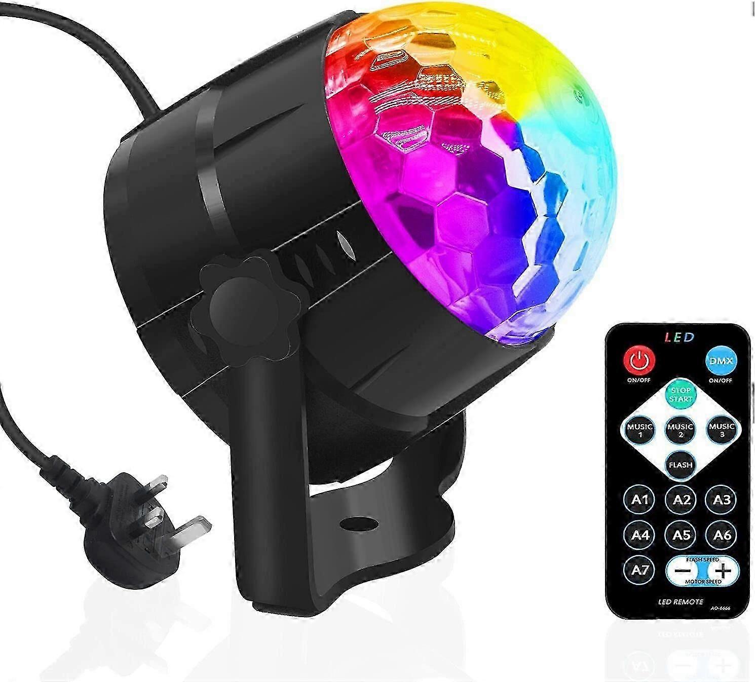 Sound-Activated Disco Ball Light with Remote for Parties & Events
