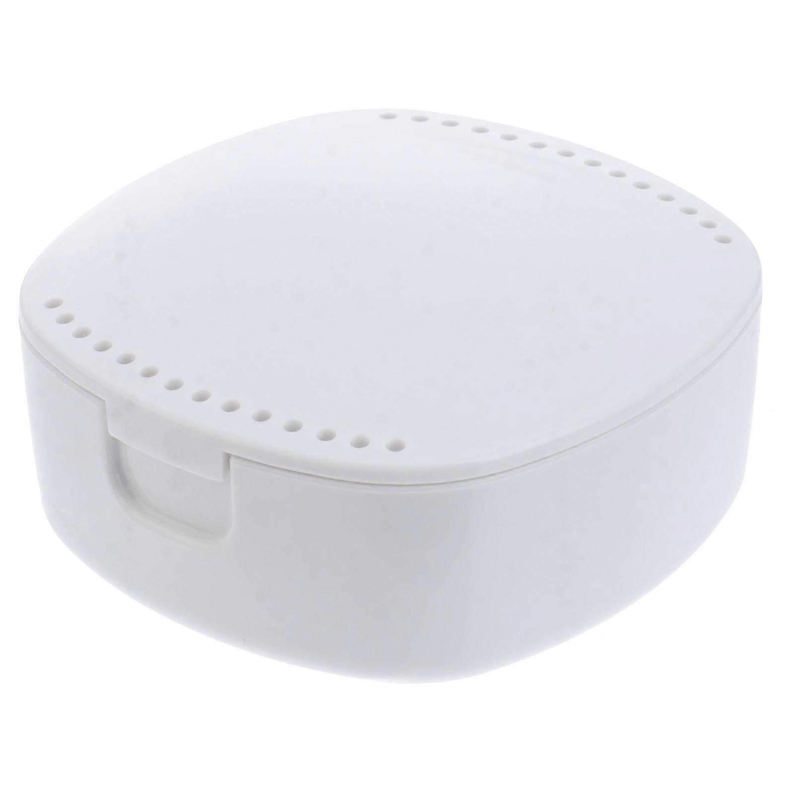 Retainer Container Case With Mirror Retainer Case Orthodontic Appliances Daily Use .9x7.8x3.4cm Storage 1Pcs