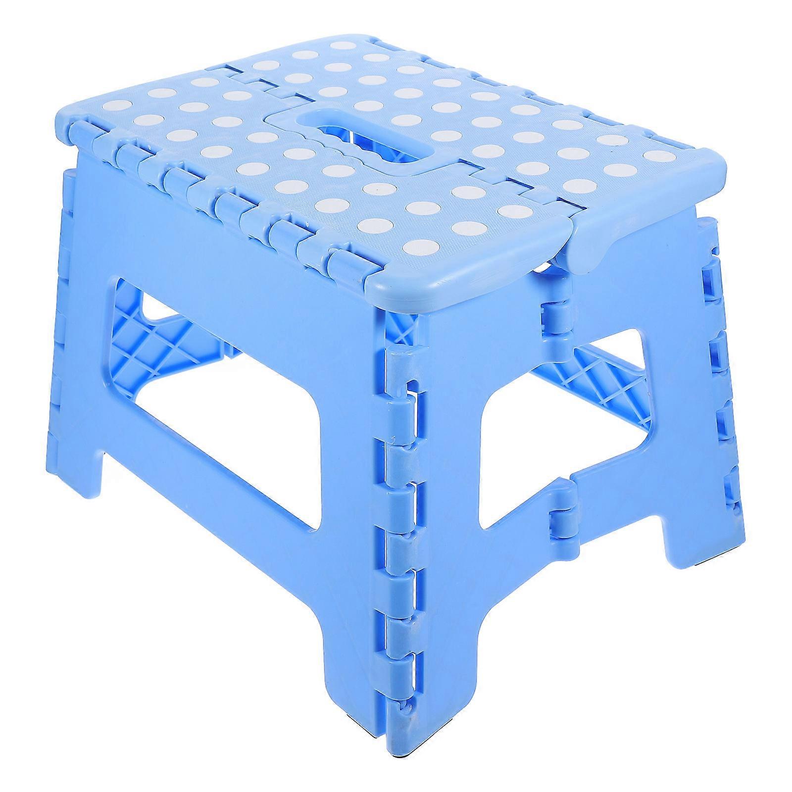 Portable Stool Small Step Stool Foldable Bench Plastic for Hotel Use 1Set