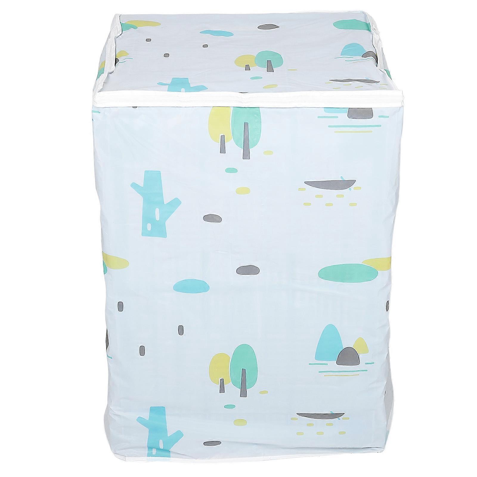 Cover for Front Loading Washer Laundry Machine Waterproof Dustproof PEVA Material Minimalist Style 1Set