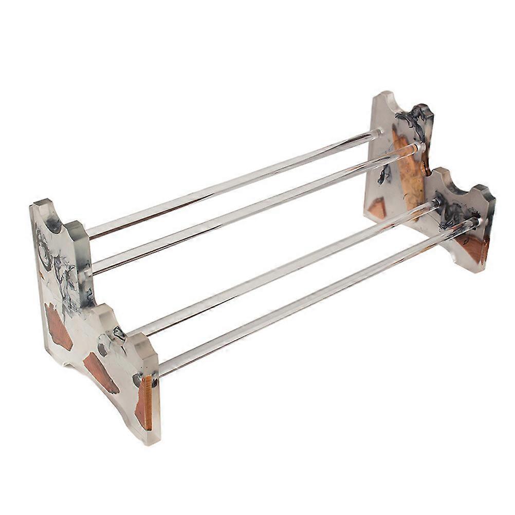 Tea Cup Holder Storage Rack for Cups Made of Transparent Color Adds Chinese Elements to Home Decor 1 Piece