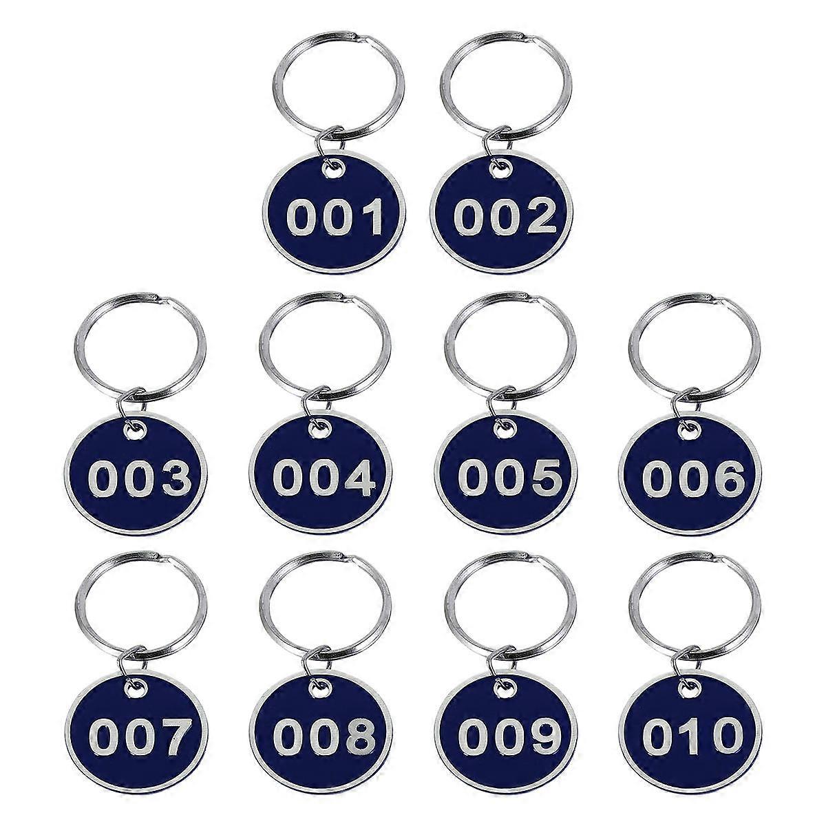 Aluminum Alloy Key Tags with Key Rings – Durable ID Tags for Keys, Luggage, Pets, Lockers, Hotels & Home Organization