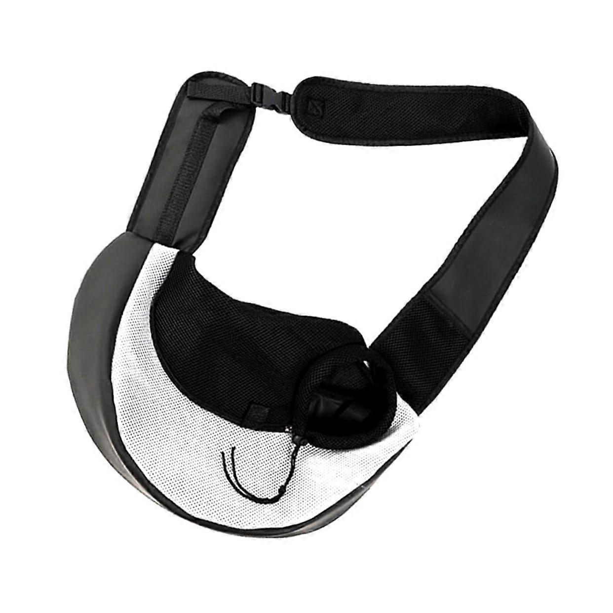 Foldable pet carrier bag, cat travel bag, breathable mesh,  elasticity, shoulder strap, 40X22X10cm