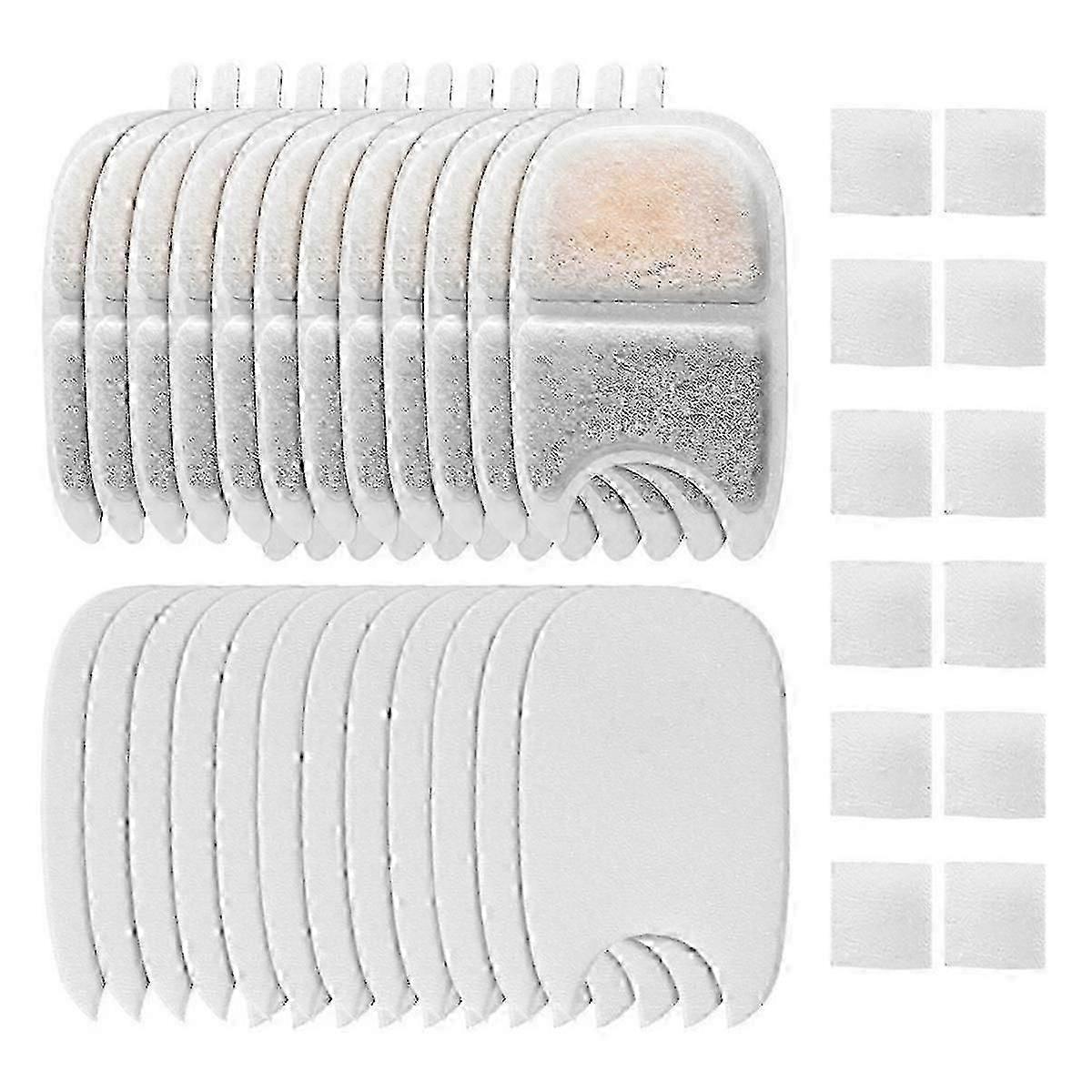 12Set Replacement Filters&Sponges for 135 Fl Oz/4L Cat Water Fountain Filter Triple Filtration Pet Fountain Filter
