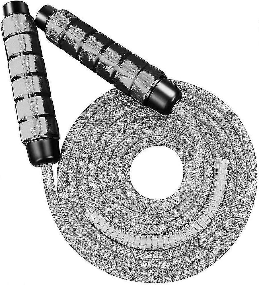 Corde à sauter en coton - Réglable - Corde à sauter poids lourd premium avec balle