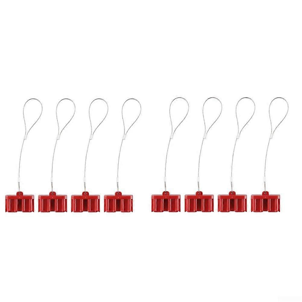 Anderson Connector Dust Cover Red, 8-Pack, Battery Protection, Caravan Compatibility, Durable Rubber Material