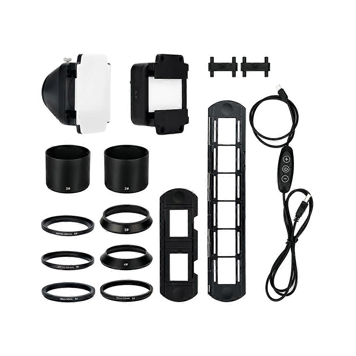 35mm Negative Film Digitizing Adapter Set with LED Light for Scanner Copying Film to Digital Converter Kit