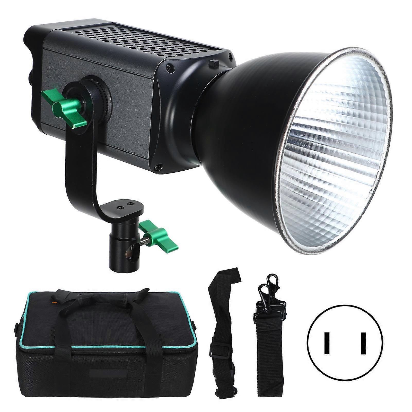 Weeylite Ninja200 LED Video Light 60W COB 2800K‑8500K Video Light Portable Bi Color Video Studio Light for Photography 100-240V US Plug