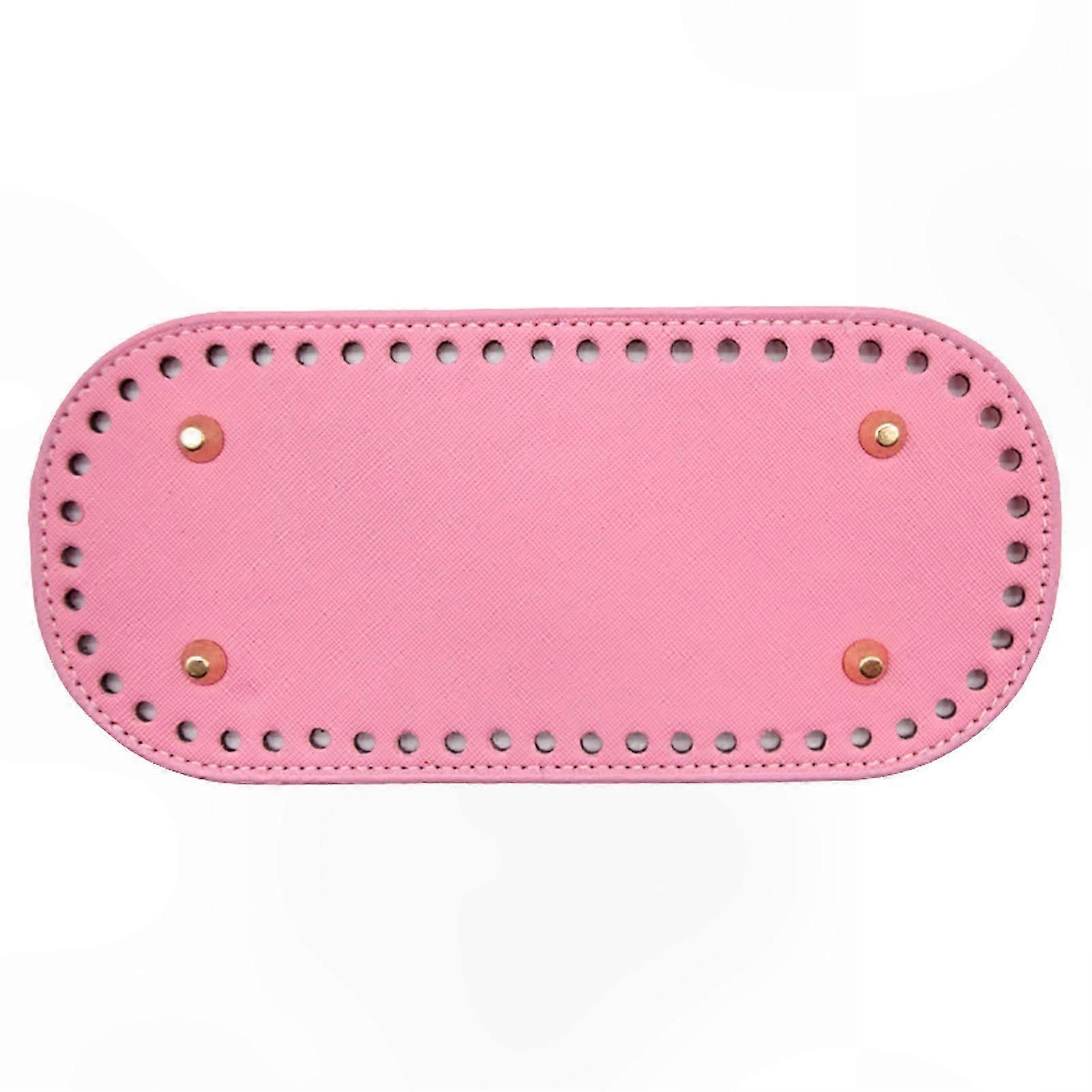 قاعدة حقيبة مستديرة منسوجة يدويا بتصميم برشام 52 حفرة لحقيبة DIY مما يجعل الحرفية الأنيقة للتآكل المنخفض