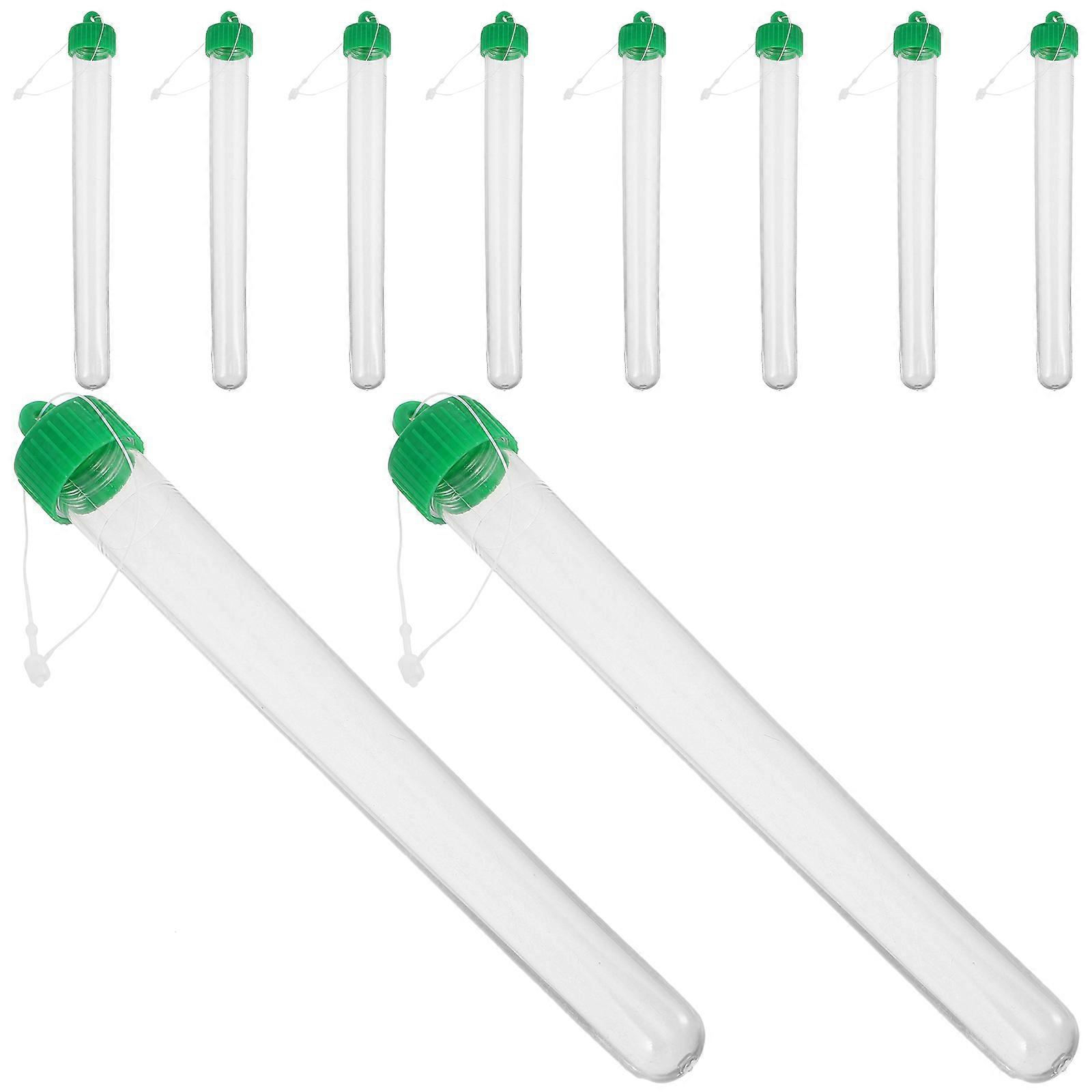Small Test Tubes with Screw Caps for Laboratory Use Clear Material 20ml